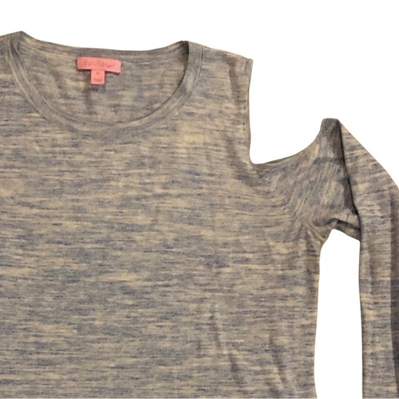 Lilly Pulitzer • Lyon Lapis Cold-Shoulder Sweater - XL - Picture 6 of 12